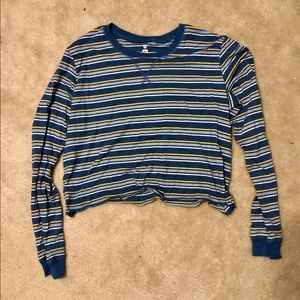 Pacsun cropped flowy long sleeve tee